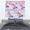 Happy Unicorn Print Tapestry