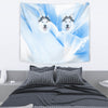 Siberian Husky Print Tapestry