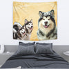 Alaskan Malamute Dog Print Tapestry