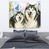 Cute Alaskan Malamute Print Tapestry