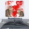 American Bobtail Cat Print Tapestry