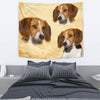 American Foxhound On Yellow Print Tapestry