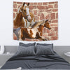 American Paint Horse Print Tapestry