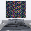 Lovely Parrot Floral Print Tapestry