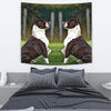 Amazing Boston Terrier Dog Art Print Tapestry