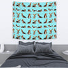 Basset Hound Dog Pattern Print Tapestry