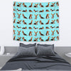 Basset Hound Dog Pattern Print Tapestry