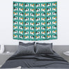 Toy Fox Terrier Dog Pattern Print Tapestry