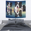 Border Collie Print Tapestry