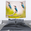 Kingfisher Bird Print Tapestry