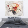 Rose Flower Watercolor Art Print Tapestry