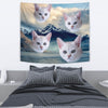 Burmilla Cat On Mountain Print Tapestry