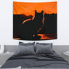 Amazing Cat Shadow Print Tapestry