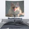 Cute Birman Cat Print Tapestry