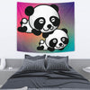 Cute Panda Bear Print Tapestry