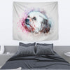 Shih Tzu Dog Watercolor Art Print Tapestry