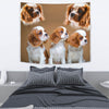 Cute Cavalier King Charles Spaniel Print Tapestry