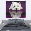 Cute West Highland White Terrier (Westie) Dog Print Tapestry