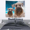 Cesky Terrier Sky Blue Print Tapestry