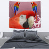 Scarlet Macaw Parrot Print Tapestry