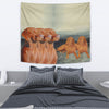 Vizsla Dogs Print Tapestry