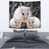 Chinese Hamster On Black Print Tapestry