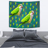 Monk Parakeet Parrot Print Tapestry