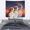 English Foxhound Dog Print Tapestry