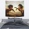 Wild Horse Painting Print Tapestry