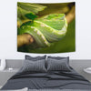 Amazing Green Snake Print Tapestry