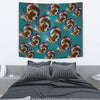 Cavalier King Charles Spaniel Dog On Heart Print Tapestry