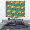 Lovely Gold Fish Print Tapestry