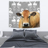 Parthenaise Cattle (Cow) Print Tapestry