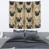 Amazing Pug Dogs Print Tapestry