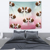 Brittany dog Print Tapestry