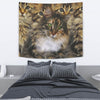 Cute Maine Coon Cat Print Tapestry