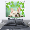 French Bulldog On Green Print Tapestry