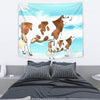 Montbeliarde Cattle (Cow) Print Tapestry