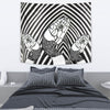 Black & White Snake Print Tapestry