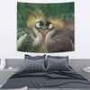 Grey Crowned Crane Bird Print Tapestry