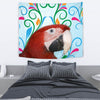 Redandgreen Macaw Parrot Print Tapestry