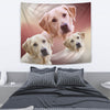 Labrador Retriever On Soft Cream Print Tapestry