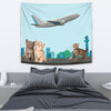 Happy Cats Print Tapestry