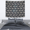 Bedlington Terrier Dog Pattern Print Tapestry