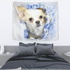 Chihuahua Dog Watercolor Art Print Tapestry