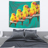 Sun Conure Parrot Print Tapestry