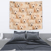 Golden Retriever In Lots Print Tapestry