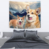 Cute Pembroke Welsh Corgi Print Tapestry