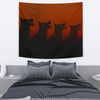 Amazing German Shepherd Dog Shadow Print Tapestry