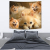 Cute Pomeranian Print Tapestry